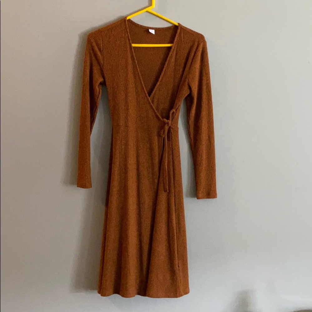 Old Navy brown Rifled Dress Size XS